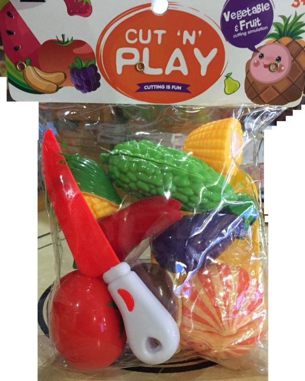 Cut n Play - 7 PCS Kitchen Toys Educational Cutting Veggies Toys - Cut n Play 3 scaled