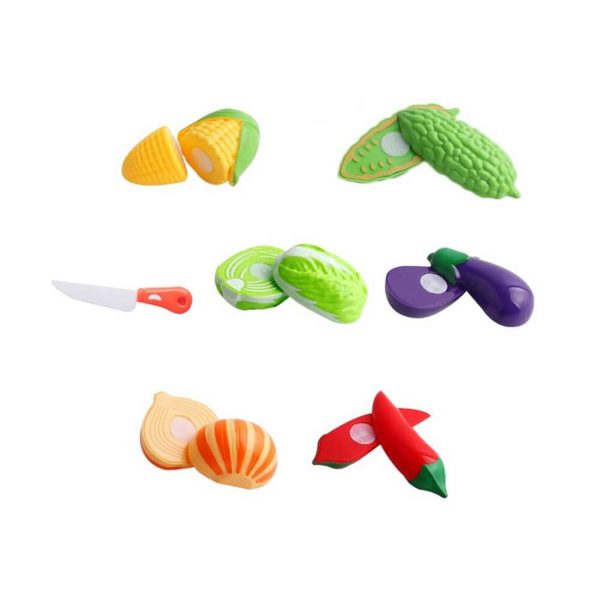 Cut n Play - 7 PCS Kitchen Toys Educational Cutting Veggies Toys - Cut n Play 6