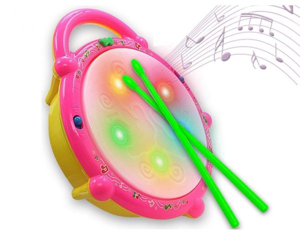 Deep Musical Educational Multi-Colored FLASH DRUM For Girls And Boys