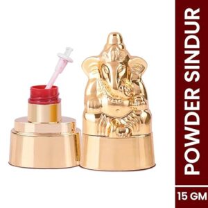 MILA Ganpati Kumkum organic red sindoor powder for Women – Organic Red Tilak Powder, 15g