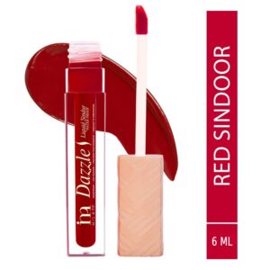 MILAP Dazzle Liquid Sindoor – waterproof liquid sindoor, Smudge-Proof, Organic Maroon Sindur for Women (6ml)