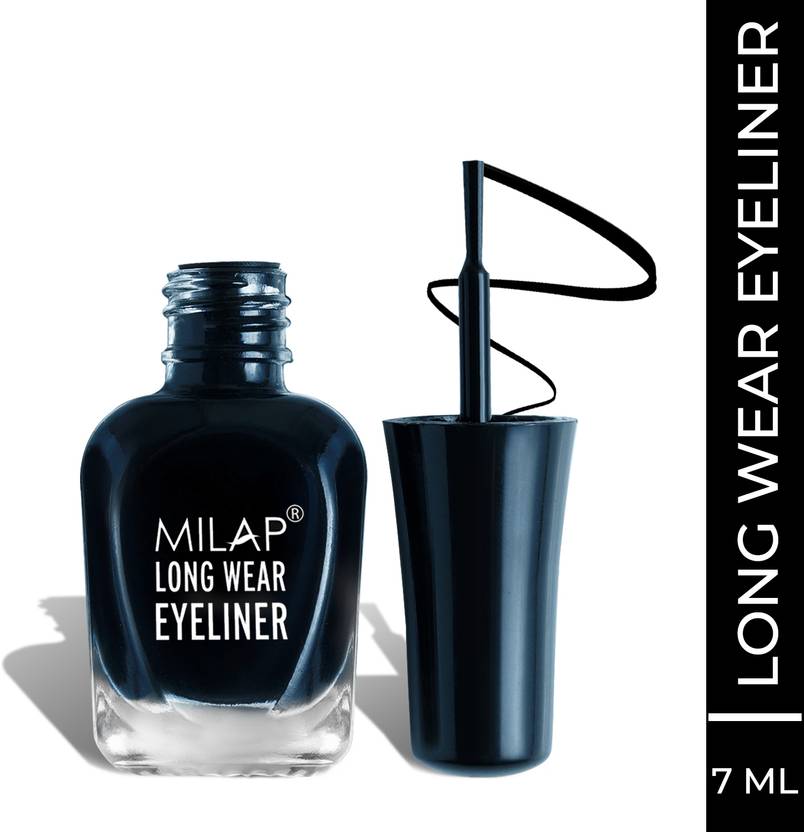 MILAP Long Wear Eyeliner 7ml – Long Lasting Waterproof Black Eyeliner India with Quick Dry Brush Tip