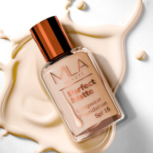 Mila Perfect Matte Foundation – SPF 15, Water-Resistant, Long Wear