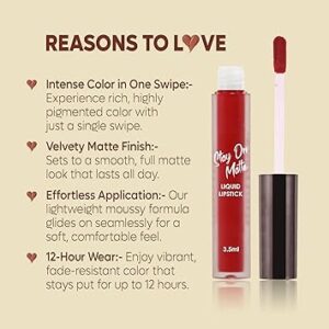 Beauty People Matte Liquid Lip Color SPF 15 Long‑Lasting Shade 3 - Beauty People Stay on Matte Liquid Lipstick SPF 15 Long‑Lasting Shade - DsonMart - 1