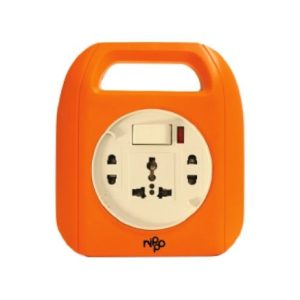Nippo Flexi Cord 8 Meter Extension Board| 3 Universal Sockets | 6A Load | Copper Wire | ABS Body