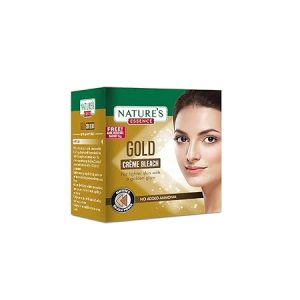 Natures Essence Gold Creme Bleach for Face 5‑Minute Radiance– Gentle & Golden Glow