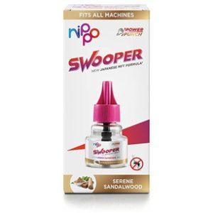 Nippo Swooper Liquid Diffuser – 45 ml Sandalwood Refill with 2 AAA Batteries