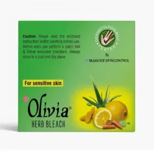 Olivia Herb Bleach – Gentle Glow Booster 7.5 gm - Olivia Herb Bleach – Gentle Glow Booster | Herbal Bleach for Sensitive Skin - DsonMart - 1