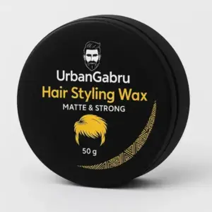 Urban Gabru Matte Hair Styling Wax for Men – Strong Hold | 50g | Non-Sticky, Natural Look