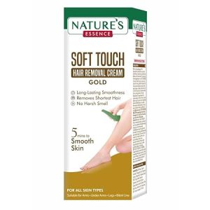 Nature’s Essence Soft Touch Gold Hair Removal Cream – Gentle, Non‑Drip Gold-Infused Formula