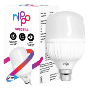 Nippo Spectra LED Bulb 20W Ultra-Bright– 2100 Lm Cool Daylight, Energy-Saving
