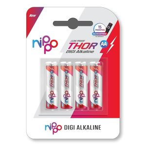 Nippo Thor AA Alkaline Battery – Long‑Lasting, Leak‑Proof Power for High‑Drain Devices  Pack of 10