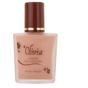  Olivia Liquid Foundation – Matte Poreless, Satin-Finish Long-Wear Base