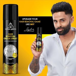  Urban Gabru Hair Removal Cream Spray for Men – Painless, 3‑5 Min, Aloe & Lemon