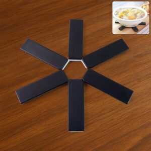 Foldable Non-Slip Heat-Resistant Plastic Hotmat – Durable Star-Shaped Trivet Pad