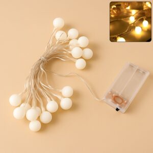 Globe Ball String Light – Battery Operated Warm White LED Fairy Lights