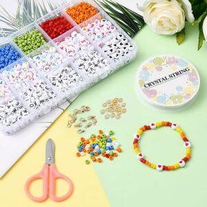 DIY Bracelet Making Kit – Complete Alphabet & Colored Beads Set (1 Set)