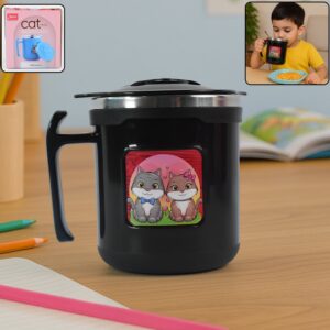 Apex Cat Mug – 250 ml Stainless Steel Insulated Fun Mug for Kids