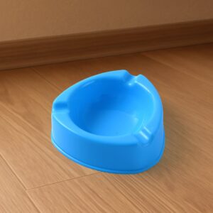 Plastic Ashtray – Durable Wide Bowl with Triple Holder Slots