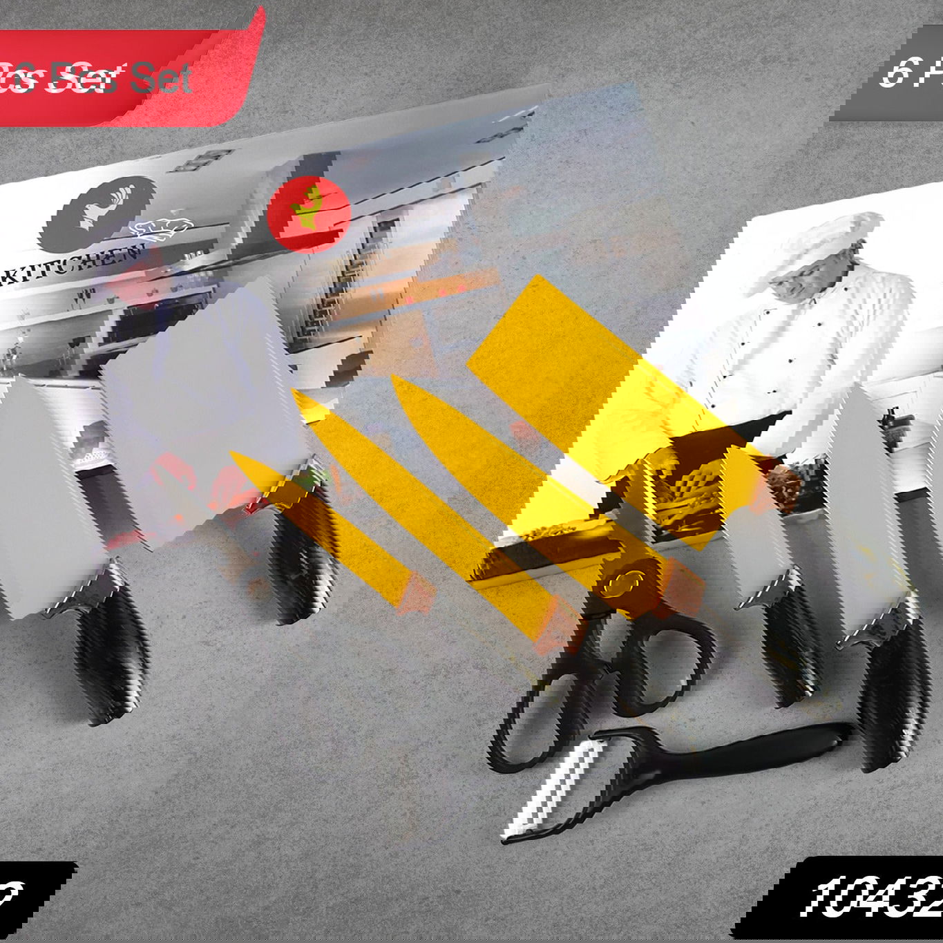 3bc5a76a-7b65-47a9-b1a8-adb6124f7927.jpg 3bc5a76a 7b65 47a9 b1a8 adb6124f7927 - 6 Pcs Professional Kitchen Knife Set with Chef Knives, Cleaver, Peeler & Scissors – Durable Stainless Steel Kitchen Essentials - DsonMart - 1