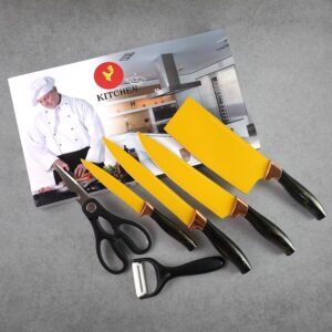 61484468 b982 4443 a25b 5d80c70cdd70 - 6 Pcs Professional Kitchen Knife Set with Chef Knives, Cleaver, Peeler & Scissors – Durable Stainless Steel Kitchen Essentials - DsonMart - 1 6 Pcs Professional Kitchen Knife Set with Chef Knives, Cleaver, Peeler & Scissors – Durable Stainless Steel Kitchen Essentials
