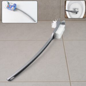 Pro Clean Long Handle Toilet Cleaning Brush – Curved Head with Nylon Bristles for Deep Cleaning (1 Pc)