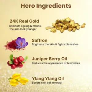 Gold Facial Kit 4 - Nature’s Gold Facial Kit 75G + GLOCK CREAM 25G - Radiance Glow Kit in 5 Steps for All Skin Types - DsonMart - 1