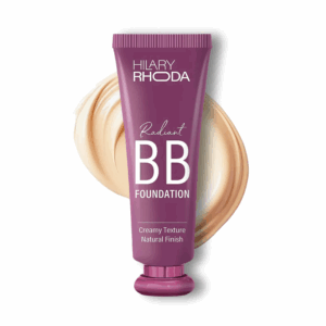 Hilary Rhoda Radiant BB Foundation – Ultra-Creamy Lightweight BB Cream | 9 to 5 Long Stay | Hides Blemishes & Dark Spots | Dewy Finish – 60g