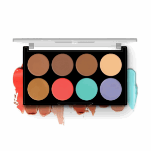 Hilary Rhoda Concealing & Contouring Palette | 8 Shades | Colour Corrects & Conceals with High Coverage | Buildable & Long-Lasting Formula | 12g