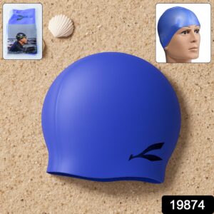 sku fe94500d d12a 4405 a30b ccdbc87cb3ca - Silicone Swimming Cap – Waterproof, Stretchable & Comfortable Swim Cap (1 Pc) - DsonMart - 1
