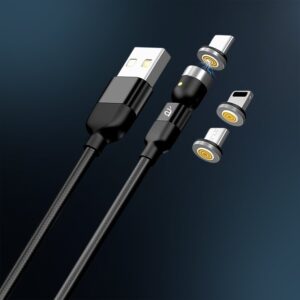 3 in 1 Magnetic Cable – USB-C, Android & Lightning Fast Charging
