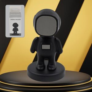 Cartoon Astronaut Phone Holder – 360° Car Mount