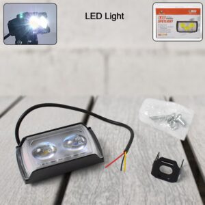 6 Mode LED Spotlight Fog Light – Mini Double Lens Universal