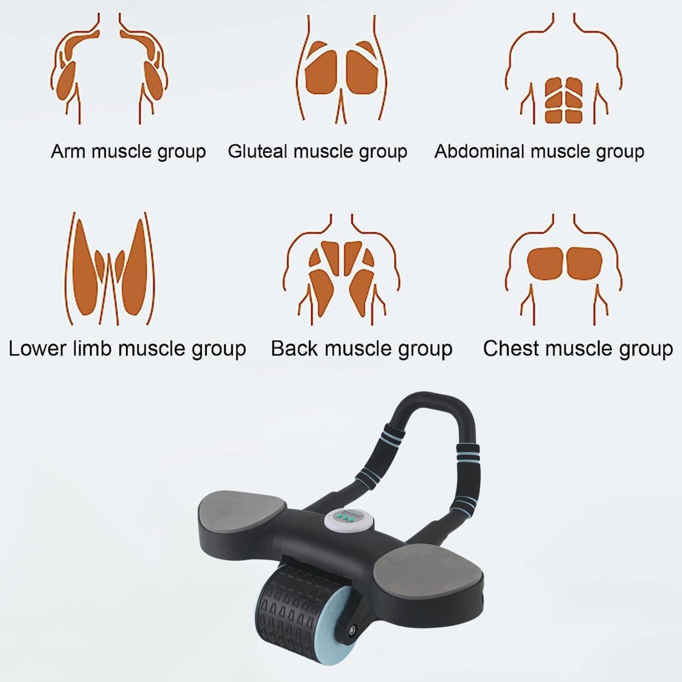 03_91ab67e7-f1df-482f-b63b-96d3e5169ece.jpg 03 91ab67e7 f1df 482f b63b 96d3e5169ece scaled - Abdominal Wheel Roller – Core Workout with Timer & Skipping Rope - DsonMart - 1