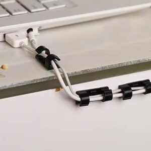 06 9b98acb4 5359 4d5f 9d00 42123eb5607d - Plastic Wire Cord Cable Clips Organizer Holder – 16 Pcs Cable Management Set (16 Pcs Set) - DsonMart - 1