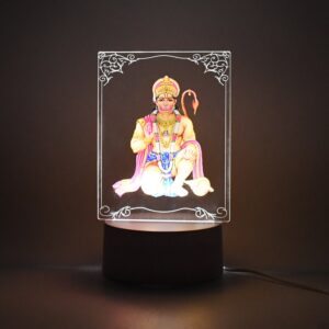 07 51c0edbc 550b 4362 9fe9 b9c4c22b0d22 - 3D Lord Hanuman Lamp – Soft White LED Night Light (1 Pc) - DsonMart - 1
