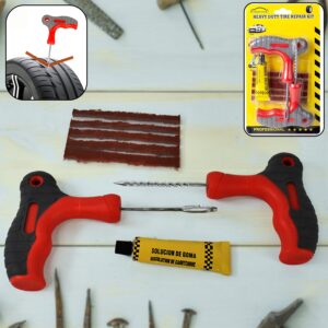 4 in 1 Tubeless Tyre Repair Kit – Universal Puncture Repair Tools