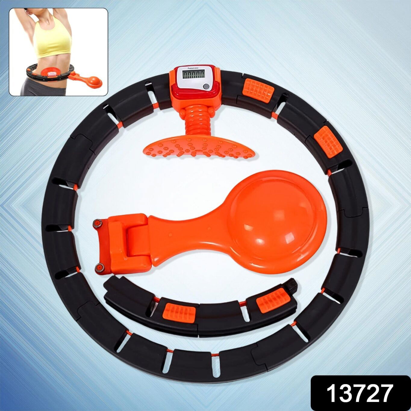 44939c18-6b8e-4153-b77f-6bacd2f8e396.jpg 44939c18 6b8e 4153 b77f 6bacd2f8e396 scaled - Smart Fitness Hula Hoops With Spinning Ball & Intelligent Counter (1 Pc / Loose) - DsonMart - 1