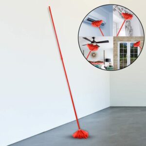 90-inch Metal Cobweb Brush for Home Cleaning