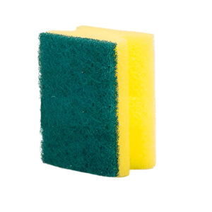 2 in 1 Scrub Sponge Pad for Kitchen & Bathroom – Durable Dual-Sided Cleaning Pad