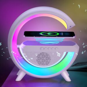 3-in-1 LED Night Lamp with Bluetooth Speaker & Wireless Charging