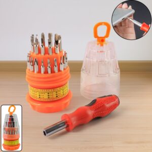 (SET OF 4PC) SCREWDRIVER SET, STEEL 31 IN 1 WITH 30 SCREWDRIVER BITS, PROFESSIONAL MAGNETIC DRIVER SET, B Grade