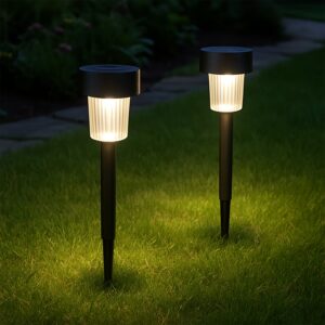 Solar-Powered LED Garden Spike Light Set (31x5cm / 2 Pc)